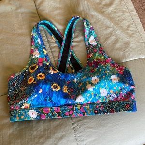 BlackMilk Floral Crisscross Sports Bra